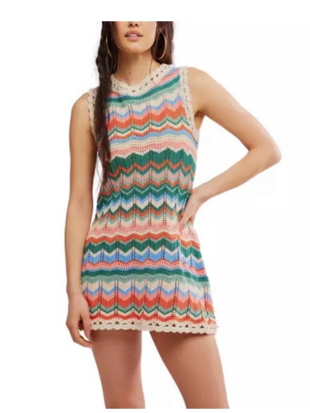 Free People Sandy Mae Crochet dress- M- NWT